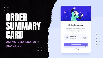 Order Summary | Frontend Mentor Challenge | React + Chakra UI | Hindi