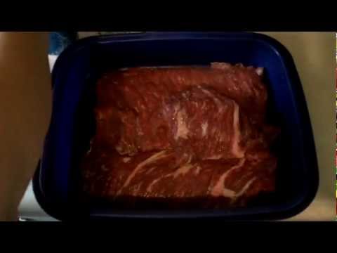 How to marinate fajita or beef skirt steaks.