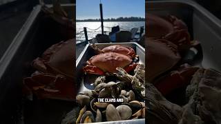 seafood at kelly's marina in Oregon! #seafood #crab #oysters #clams #oregon #foodie #marina