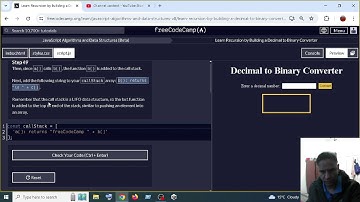 Learn Recursion by Building a Decimal to Binary Converter step 49