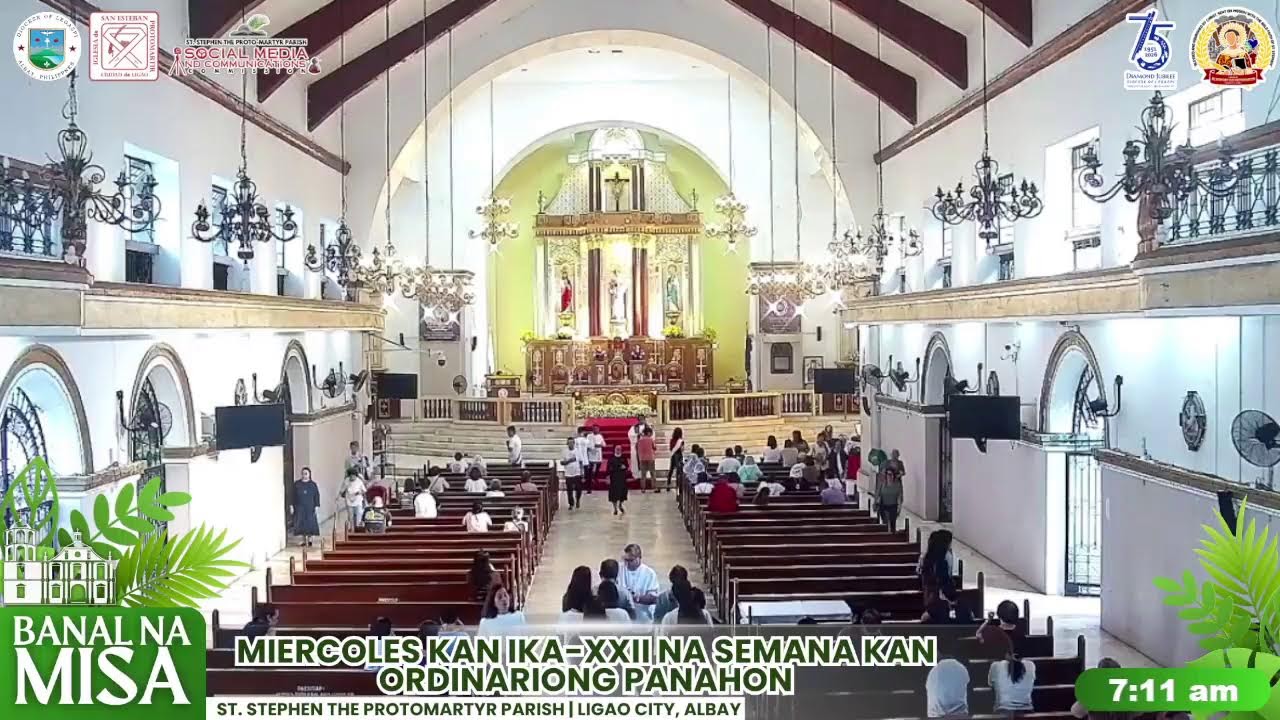 Banal na Misa | MIERCOLES KAN IKA-XXII NA SEMANA KAN ORDINARIONG PANAHON