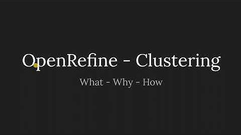OpenRefine Clustering