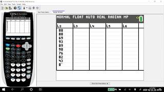 Undelete (Insert) a List in the TI-83 or TI-84 Calculator