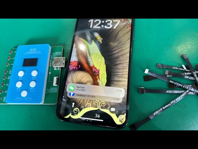 iOS17.6.1/100%表示】iPhone XS Max ディスプレイ・バッテリーBMS交換