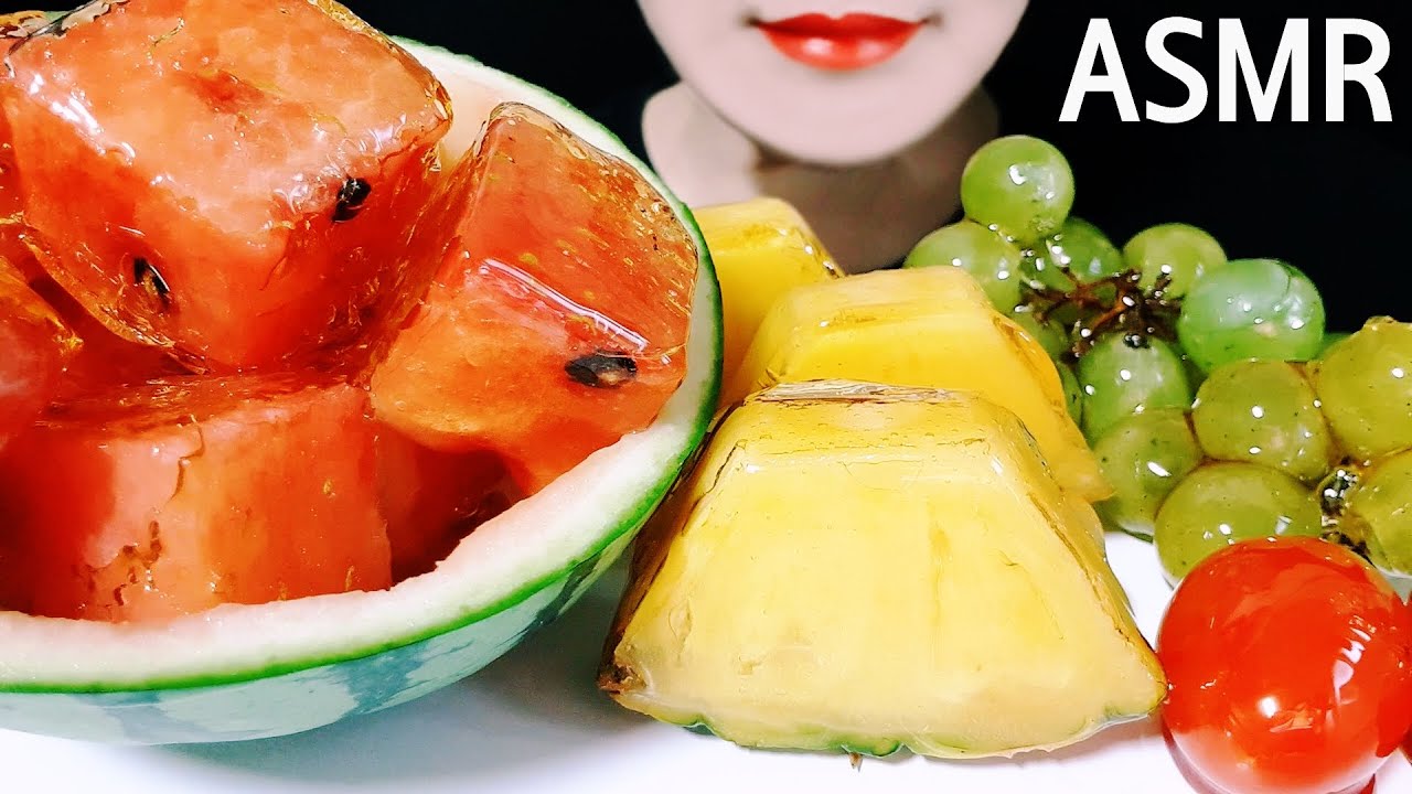 ASMR CANDIED FRUITS *TANGHULU* 과일 탕후루 (청포도, 파인애플, 수박, 방울토마토) 먹방 (EATING SOUNDS) NO TALKING MUKBANG