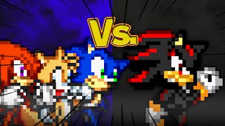 [MUGEN] Sonic the movie HYPE | Knuckles, Tails & Sonic vs Shadow @MarkusMugen