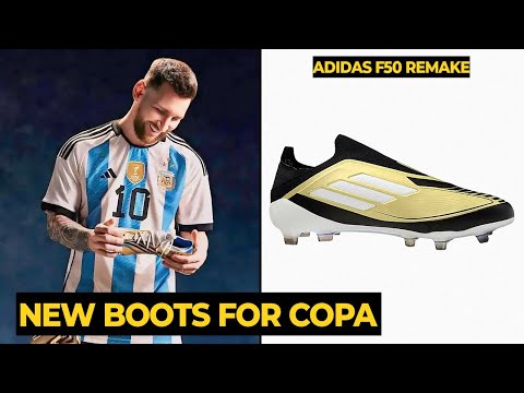 LEAKED Messi new boots Gold Adidas Messi F50 'Triunfo Dorado' for Copa America 2024 | Football News