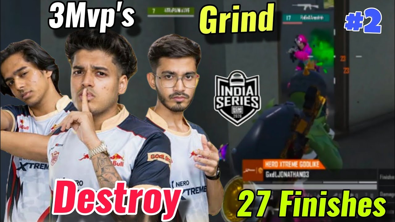 3Mvp's Domination 😮GODL 12 Finishes WWCD🔥 Godl #2 😳Admino ,Spower in Mvp 😮Bgis R4 Grind 🛑