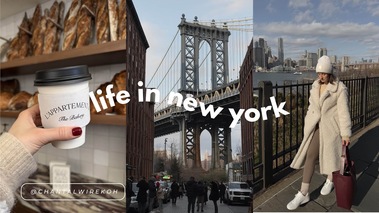 nyc vlog | hello 2025, new years goals & cozy cafe hopping in dumbo