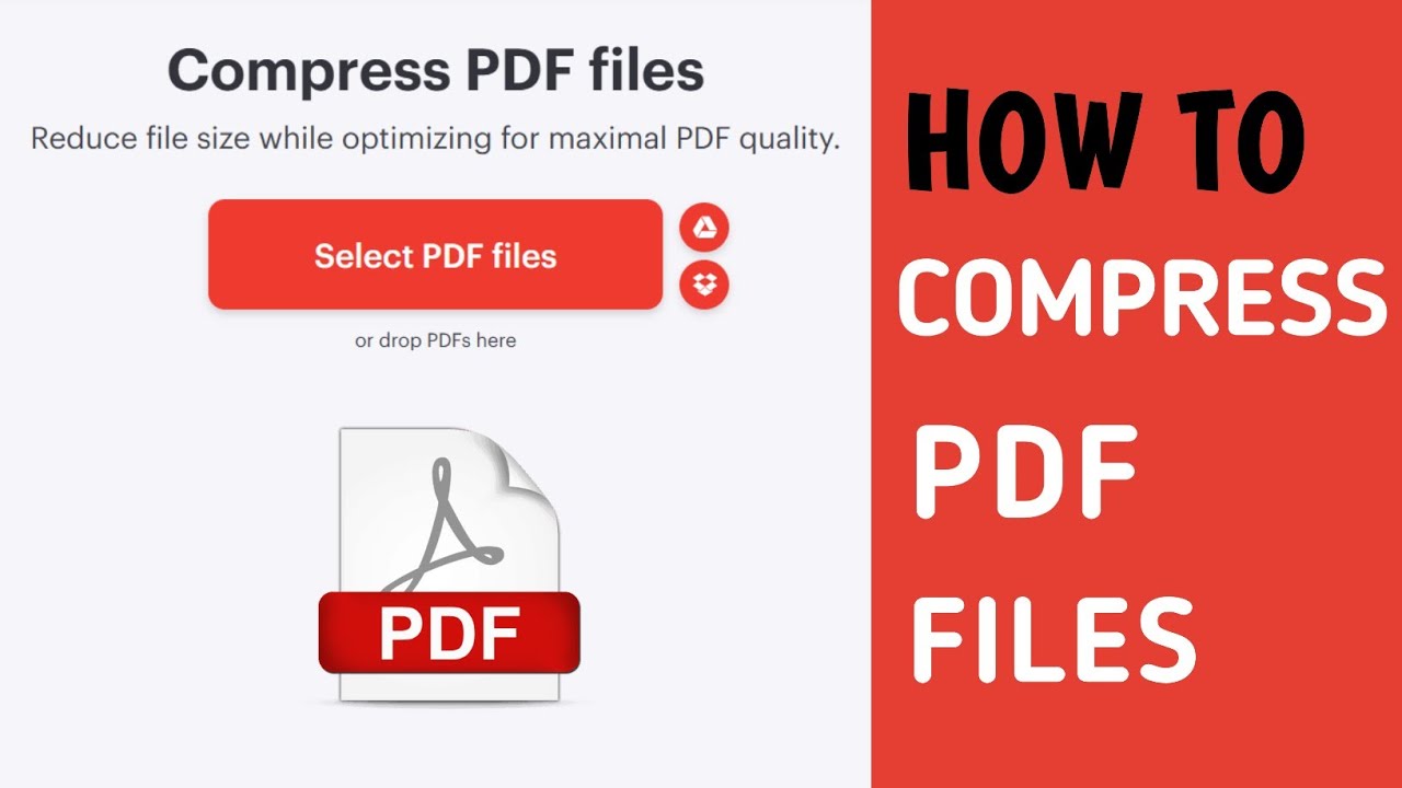 How to Compress PDF File Size | To Reduce PDF File Size - YouTube