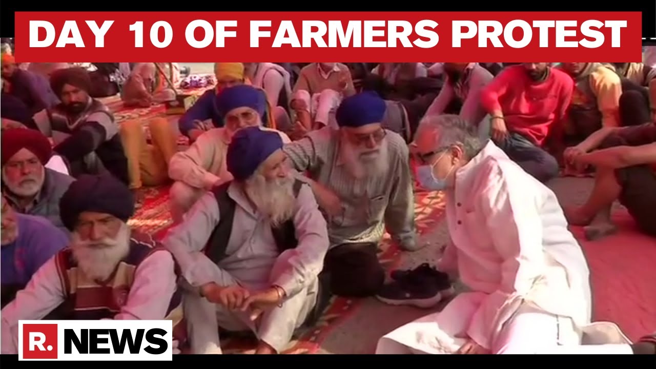Farmers Protest: Agitation Enters 10th Day At Ghazipur Border | Republic TV Report