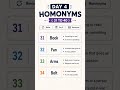Day 4 | Homonyms in English (10) | SSC & Bank Exams #shorts
