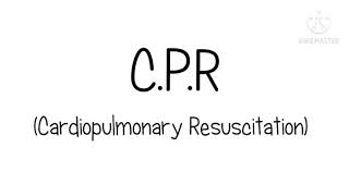 الانعاش القلبي الرئوي CPR:: امجد عدنان