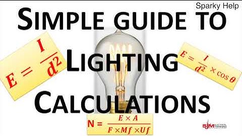 Lighting Calculations, Inverse Square, Cosine, Efficacy & Lumen Method for Design Explained