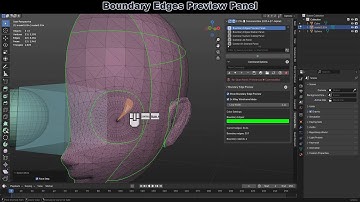 Boundary Edges Preview in Blender
