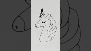 How to draw easy unicorn | #shorts #art #drawing #draw #creativeart