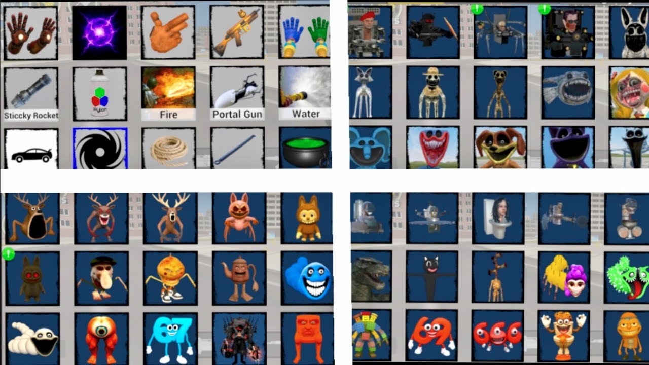 Sandbox in Space Added New Update Italian Brainrot VS 99 Night Forest Deer VS Hungry Worm in Gmod