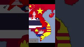 Vietnam War With Flags