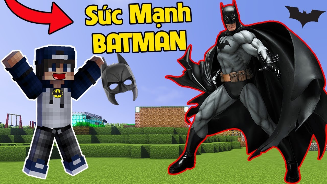 SỞ HỮU THÀNH CÔNG BỘ GIÁP BATMAN SIÊU MẠNH TRONG MINECRAFT | BQTHANH LÀ SIÊU ANH HÙNG NGƯỜI DƠI