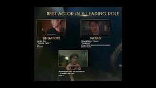 Asian Academy Creative Awards- BEST ACTOR IN A LEADING ROLE goes to Gemini Norawit from Thailand 👏