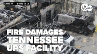 Live report: Fire causes major damage at Tennessee UPS facility