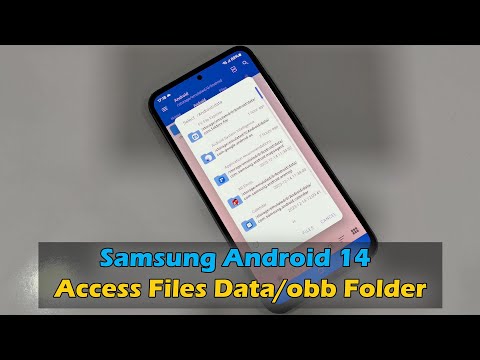 Samsung Android 14 - Access Files Data/obb Folder Android With AOSP Files Denied Access