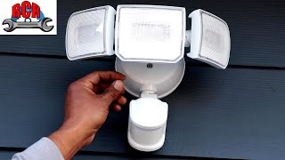 Instalacion de lampara de LED con sensor 