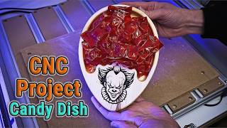 Candy Dish- Genmitsu 4030 Ver2 #cnc #cnc #scary #candy #woodworking #diycrafts #diy #fun #wood