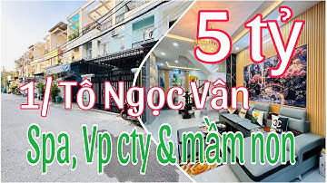 Bán nhà quận 12 1/ Tô Ngọc Vân sát bên Gò Vấp chỉ có 5,32 Tỷ tặng kèm Full NỘI thất xem ngay 