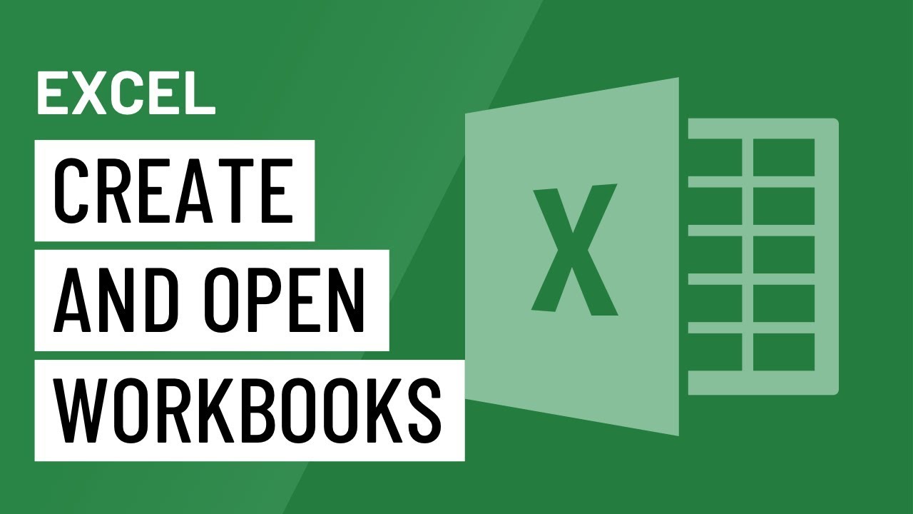 ⁣Excel: Creating and Opening Workbooks