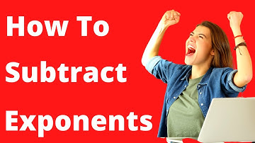 Learn how to subtract same bases with different exponents