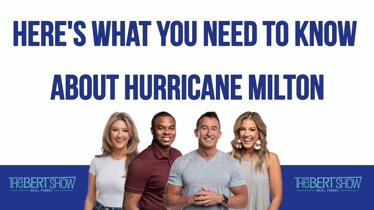The Bert Show Talks To A Tampa Resident Fleeing Hurricane Milton! - YouTube