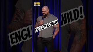 Learning English Is Wild 🎤: Konan #comedian #funnyaf #comedyshort  #standupcomedy #relatablecomedy