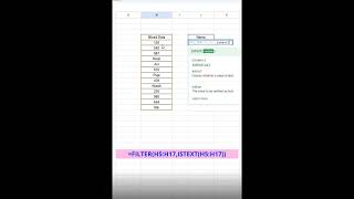 Master the FILTER and ISTEXT Functions in Google Sheets #filter #text #function #googlesheets
