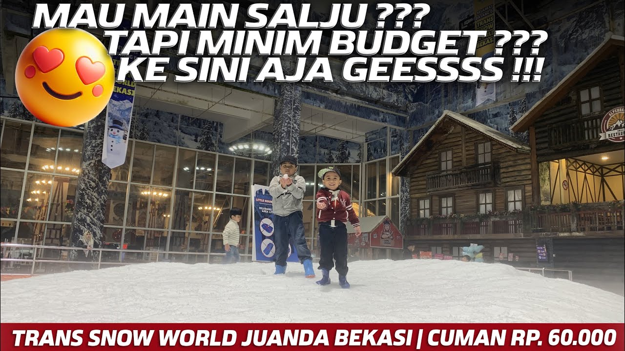 Trans Snow World Juanda Bekasi, Orang Kalimantan Pertama Kali Main Salju KW, Murah Cuman 60.000 Saja