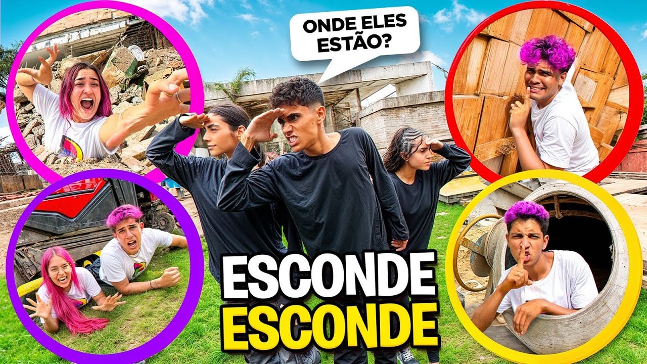 ESCONDE ESCONDE CONTRA OS VALENTÕES *Pique esconde na obra !