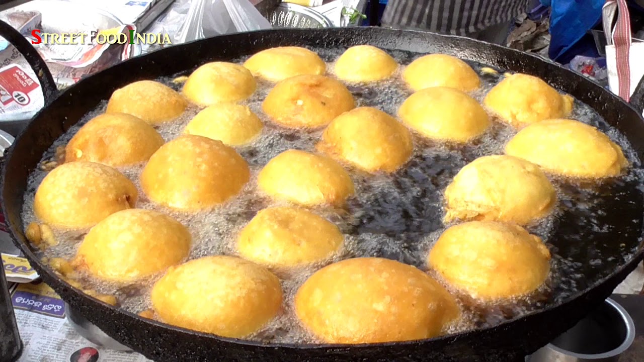 Coconut Flower Bajji - Rare Andhra Food - Kobbari Puvvu Bajji | Street Food INDIA