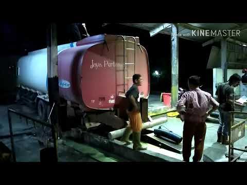 Begini Proses nya bongkar mobil Tanki bermuatan CPO/Minyak Kelapa sawit