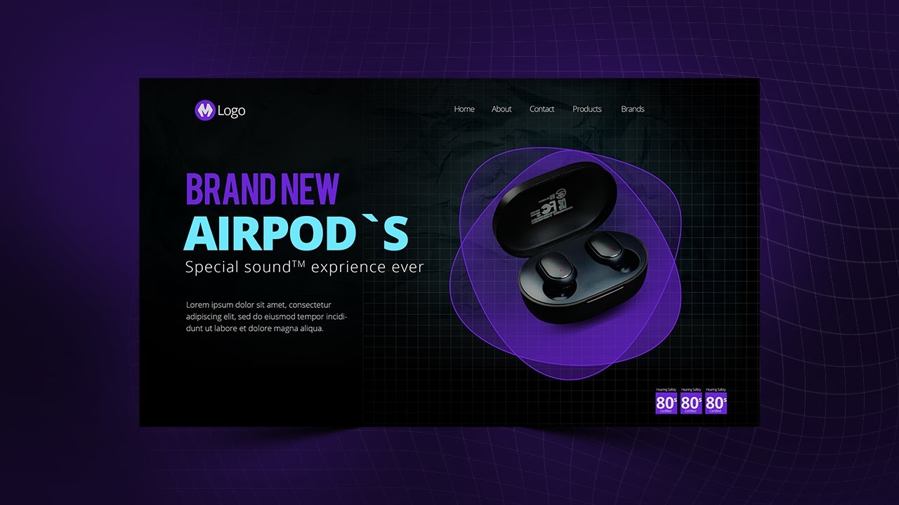 Creative Ecommerce Website Banner Design | Adobe Photoshop Tutorial