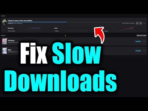 How To Fix Slow Download Speed On Epic Games Launcher