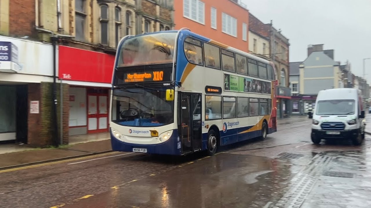 Stagecoach Midlands 19084 MX56 FUB Route X10 From Northampton To Stagecoach Midlands 19084 MX56 FUB Route X10 From Northampton To
