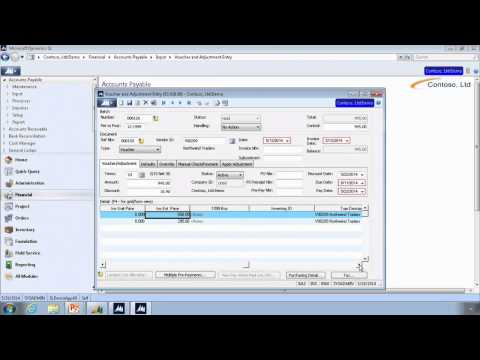 Microsoft Dynamics SL 2015 Financials: Accounts Payable