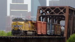 UP Manifest Crossing the Trinity River Bridge into Dallas