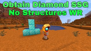 [FWR] Minecraft Speedrun - Obtain Diamond SSG No Structures in 4.167