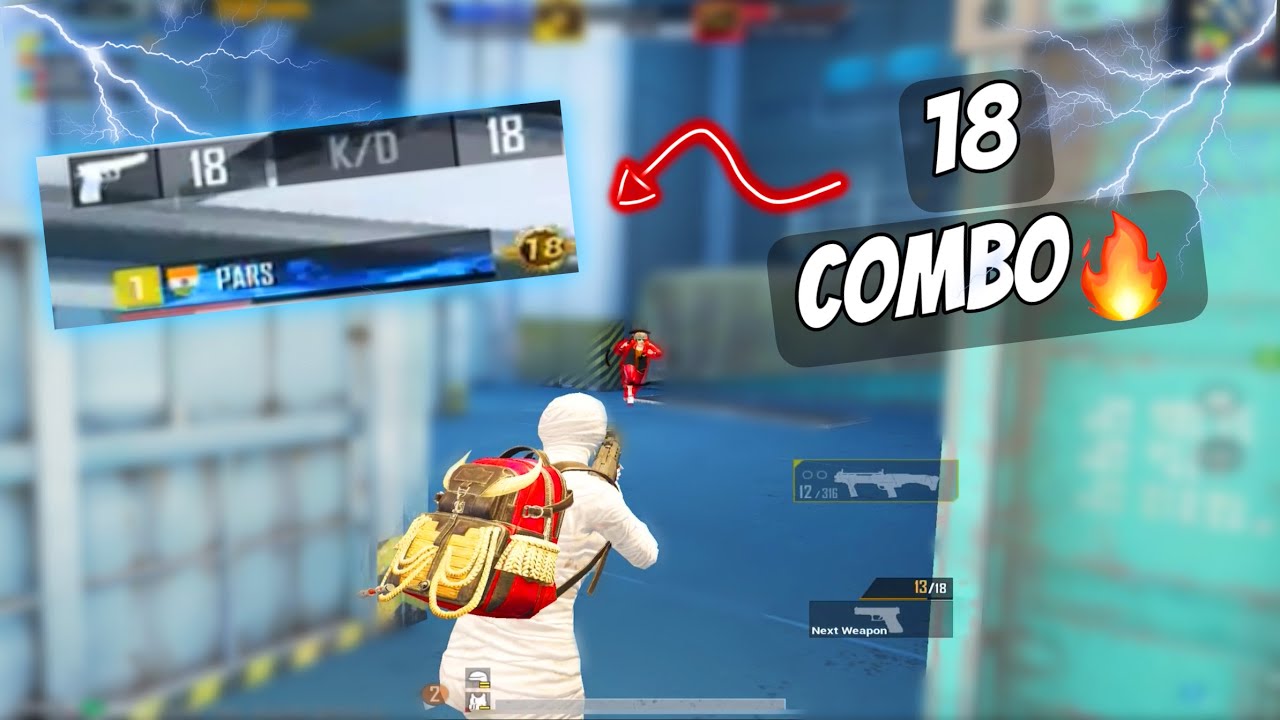18 COMBO😈|Fastest Gun Game Player🔥|Pubg Mobile