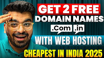 Get 2 Free Domain Names with Web Hosting In India - Best Cheap & Best Web Hosting in India 2025!