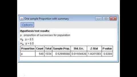 Hypothesis Tests for a Population Proportion Part 2
