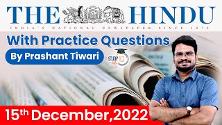 15th December 2022 | The Hindu Newspaper Analysis by Prashant Tiwari | UPSC Current Affairs 2022