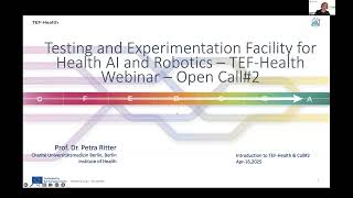 #tefhealth TEF-HEALTH CALL#2 WEBINAR 1 PETRA RITTER - Introduction of TEF Health & Call#2