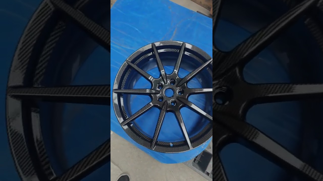 Carbon look forged wheels